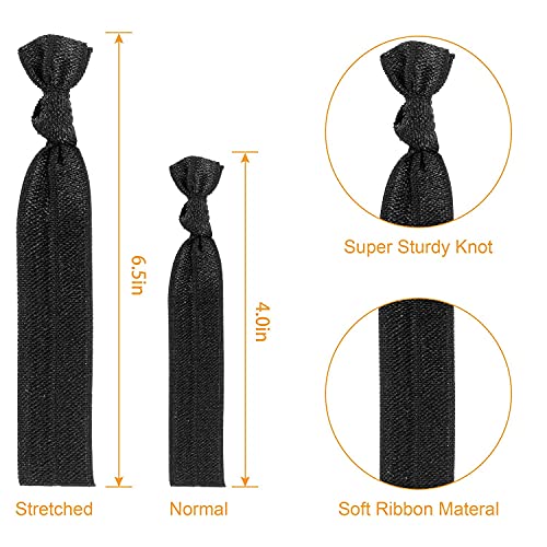 125pcs Neutral Fabric Hair Ties For Women