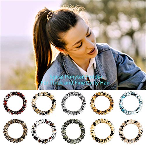 30pcs Spiral Ponytail Holder