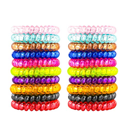 50pcs Spiral Hair Ties