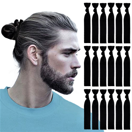100pcs Knotted Hair Ties For Mens