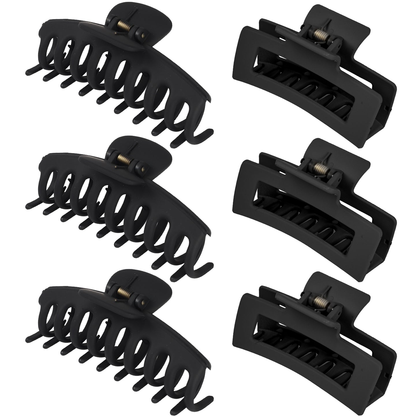 6pcs Claw Clips Black