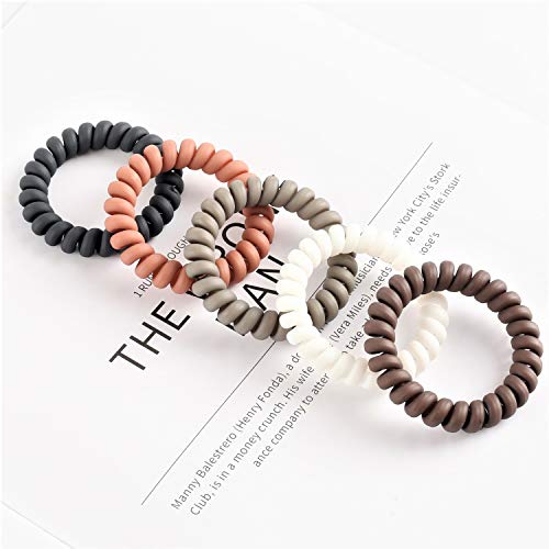 30pcs Spiral Hair Ties Matte