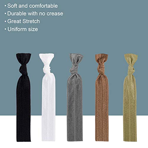 200pcs Hair Ties Ribbon Neutral