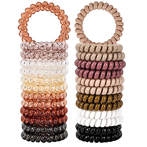 Spiral Hair Ties 24pcs