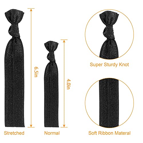125pcs Neutral Hair Ties For Women Elastic Ribbon Hair Ties