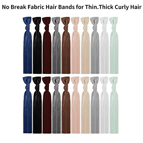 125pcs Neutral Hair Ties For Women Elastic Ribbon Hair Ties