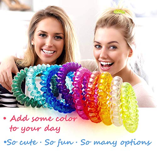 50pcs Spiral Hair Ties