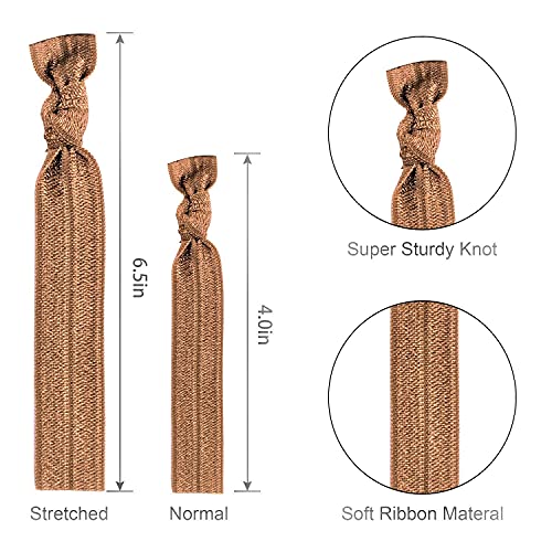 100Pcs Elastic Hair Ties Ribbon