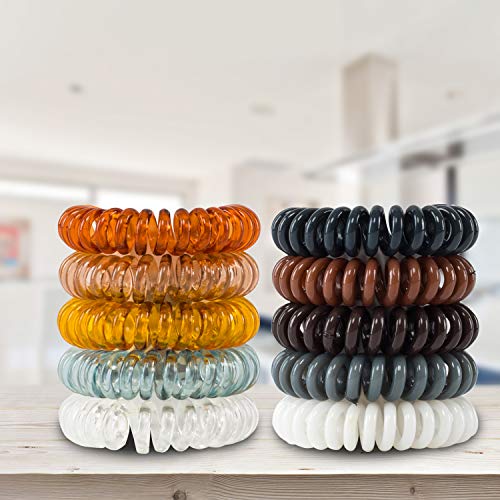 50pcs Spiral Hair Ties Small