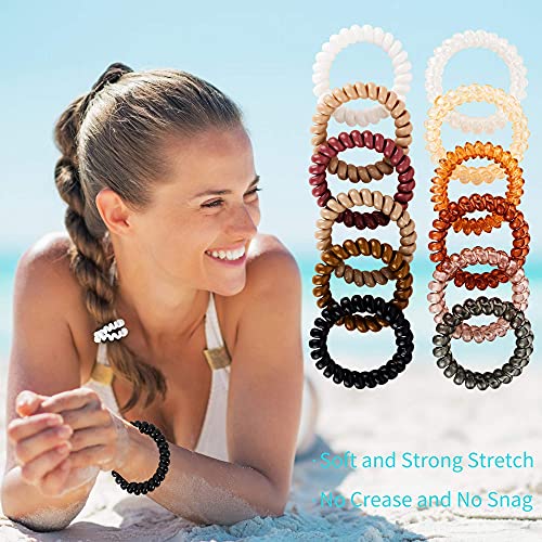 Spiral Hair Ties 24pcs