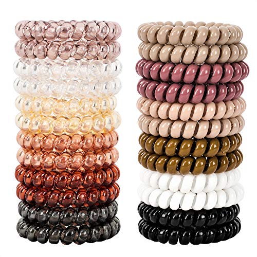 Spiral Hair Ties 24pcs