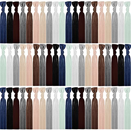 125pcs Neutral Hair Ties For Women Elastic Ribbon Hair Ties