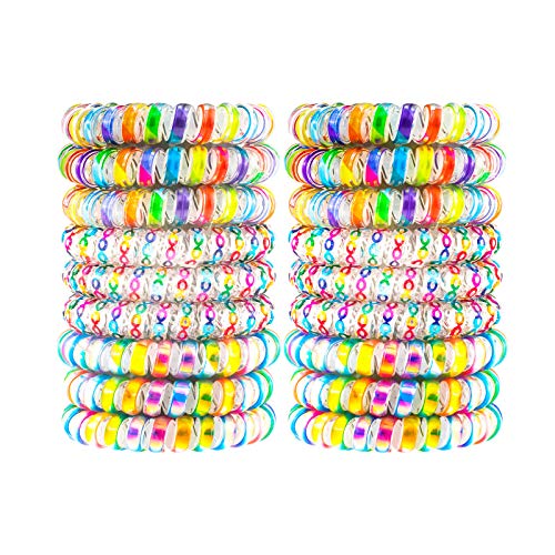 15pcs Rainbow Hair Coils