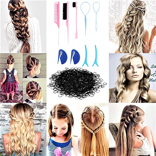 Small Rubber Hair Bands Styling Hair Tools